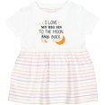 thumbnail image 3 of Inktastic I Love My Big Sis to the Moon and Back Girls Baby Dress, 3 of 5