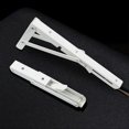 thumbnail image 2 of 12 inch Triangular Steel Bracket Foldable Wall Mounted Support Durable Bearing Shelf Bracket (White), 2 of 4