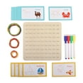 thumbnail image 1 of Milaget Wood Geoboard Set Block Toy Geometry Board W/ 4 Marker Pens Array Block Geoboard, 1 of 9