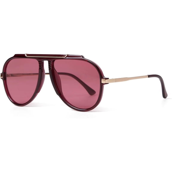Aviator Sunglasses for Women Men 2026 70s Retro Free Square Aviators Sunnies