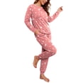 thumbnail image 2 of MINTREUS Womens Pajama Set Long Sleeve Sleepwear Nightwear Soft Pjs Lounge Sets With Pockets, 2 of 7