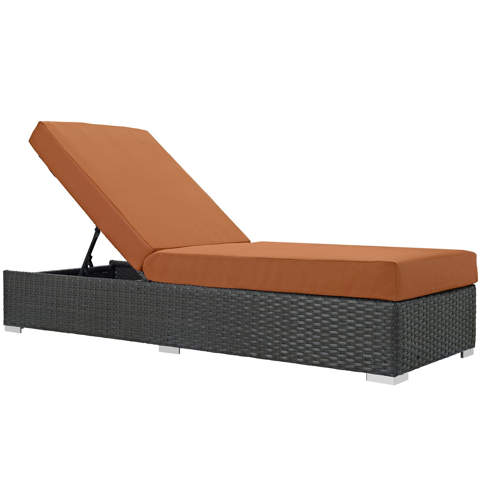 Modway Sojourn Outdoor Patio Sunbrella Chaise Lounge, Multiple Colors