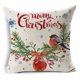 thumbnail image 1 of Funda de cojín de lino con estampado de plantas y pájaros para decoración del hogar, funda de almohada decorativa para sofá y coche, regalo de Navidad, 2023, 1 of 4