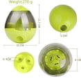 thumbnail image 4 of Verde - Juguete dispensador de golosinas para perros grandes - Dispensador de golosinas/juguete interactivo para perros y gatos pequeños y medianos (1 ud.), 4 of 5