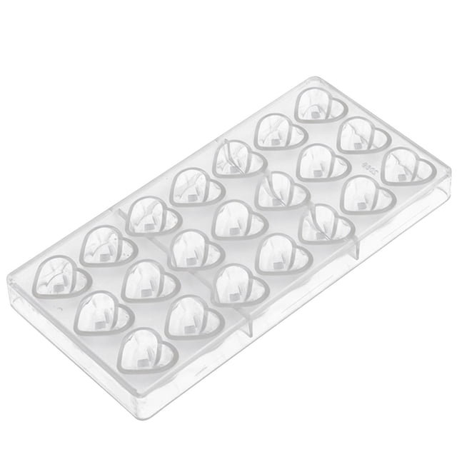 Herramienta Policarbonato Caramelo Chocolate PC Molde para pasteles DIY en forma de corazón