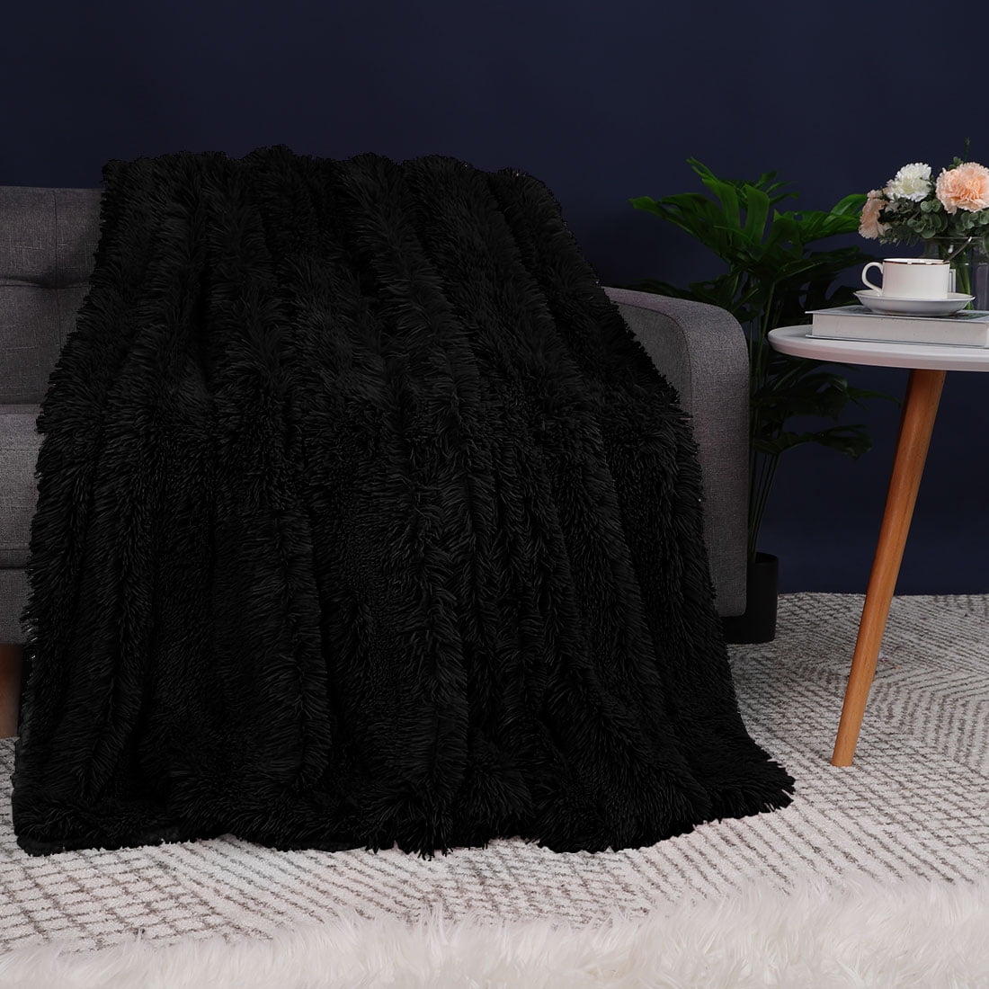 Details about   Sherpa Fleece Throw Twin Blanket Super Soft Faux Fur Plush for Couch Bed Sofa us 