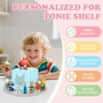 thumbnail image 3 of 360° Round Turntable for Tonies Box Organizer Storage Shelf Wall Mounted, Magnetic Floating Shelves for Toniebox Generation 1 & 2 Player Tonies Figures, Display Collection 10~20 Characters (Gray), 3 of 8