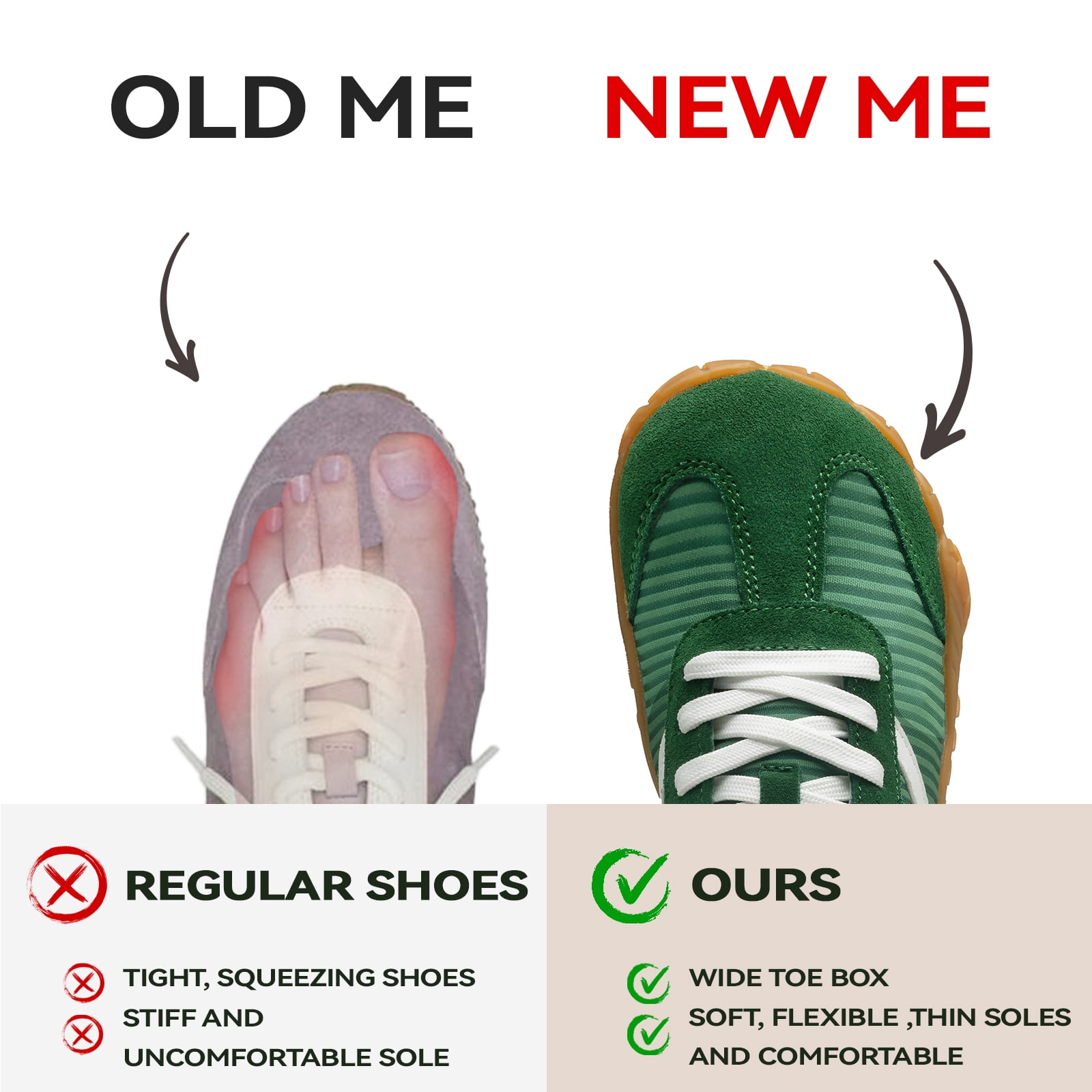 Barefoot Shoes Women Casual Sneakers, Wide Toe Box Shoes Women Zero Drop Barefoot Shoe Men,Non-Slip Lightweight Breathable Running Shoes,Comfortable Fashion Outdoor Walking Hiking Shoes Unisex