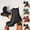 Black, variant on Women's Round-Toe Boots with Lace-Up and Side Zipper Glittery Sequin High-Heel Comfortable Boots