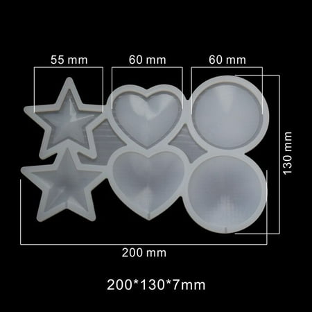 

DabuLiu Lollipop Silicone Mold Star/Round/Heart Shape Chocolate Candy Cake Moulds for Birthday Cake Decorating Tool Baking Accessories