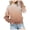 001 Khaki, variant on Girls Sweatshirts for Teen Girls Solid Color Round Neck Oversized Sweatshirt Kids Fashion Long Sleeve Pullover Tops Kaprioy Girls Sweatshirt