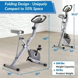 exerpeutic magnetic upright exercise bike with heart pulse sensors