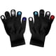 thumbnail image 1 of Guantes de Invierno Tejidos, Adornos de Cristal de Colores Variados, Mitones de Ganchillo de Dedo Completo con Buena Elasticidad para Niñas, Niños, Mujeres, 1 of 6