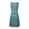 thumbnail image 5 of Gibobby Vestidos para Mujer Vestido de playa estampado con cuello cuadrado sin mangas para mujer de verano en estilo largo Swing(Verde,XL), 5 of 5