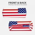 thumbnail image 2 of Unisex America Flag Patriotic Sweatband Sports Headband For Running Cycling Yoga Workout Stretchy Hairband, 2 of 7
