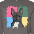 thumbnail image 4 of Inktastic Blue French Bull Dog Long Sleeve T-Shirt, 4 of 5