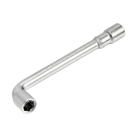 Unique Bargains 8mm Metric L Shaped Angled Open Hex 6 point Socket Wrench