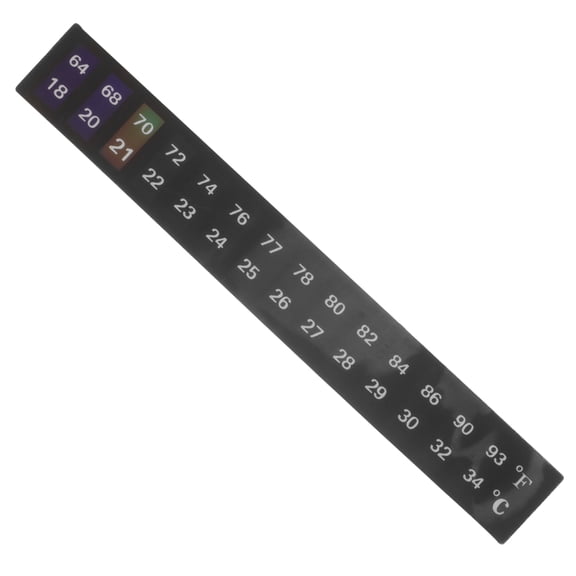 Raindrops Fish Tank Aquarium Thermometer Sticker Self-adhesive Thermometer Gauge Strip