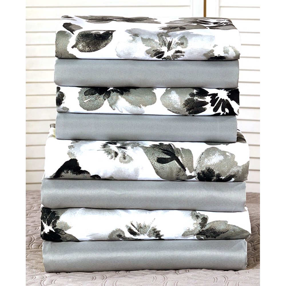 2Pk. WrinkleFree King Sheet Sets Gray