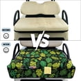 thumbnail image 6 of COEQINE Universal Golf Cart Seat Covers/Seat Blanket for EZGO Yamaha Club Car, Soft Seat Towel/Seat Cushions Folds Like a Bag for Easy Carry, All-Season Comfort, Green Palm Leaf Monstera, 6 of 8