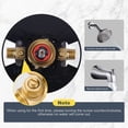 thumbnail image 4 of Wowow Single Handle 5-Spray Tub and Shower Faucet 1.8 GPM with High Pressure Showerhead in Brushed Nickel (Valve Included), 4 of 8