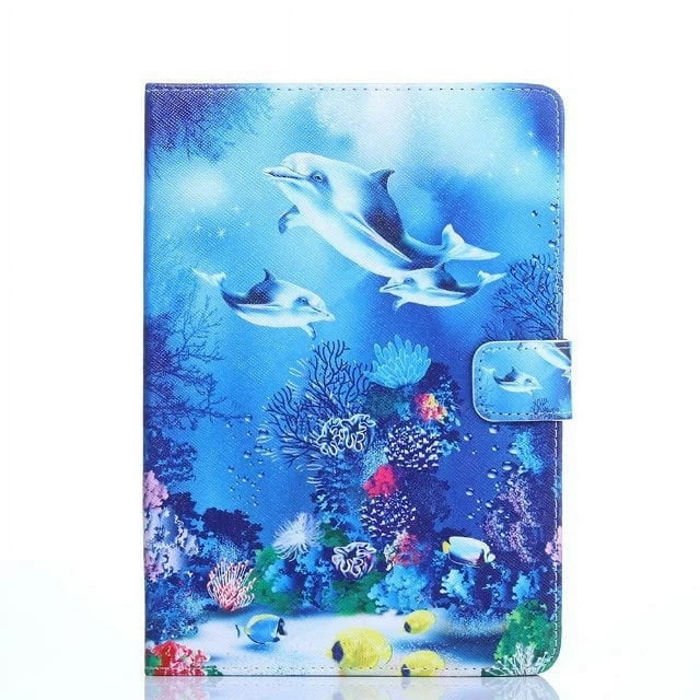 Couverture Magnétique Imprimée Colorée pour e-Books Remarquables 10,3 Pouces Support Universel pour Tablette 10,1 Pouces case+ Stylo Rouge
