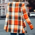 thumbnail image 4 of iHPH7 Open Front Cardigan for Women Plaid Cardigans for Women Long Jackets for Women Long Sleeve Cardigan for Women Loose Cardigan for Women Womens Fall Clothing Soft Cardigans for Women Orange XL, 4 of 7