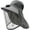 Dark gray, variant on Byfri Mosquito Net Sun Hat with Solar Fan Wide Brim Fishing Hat for Outdoor Camping Dark 58-60cm