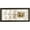 Gold Coiled Ribbon Radial Sunburst Rectangle 24" x 3" x 52", variant on DecMode Gold Metal Hammered Geometric Wall Decor with Layered Squares and Black Frame