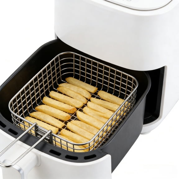 Outdoor Camping Foldable 304 Stainless Steel Fry Basket For Picnic, Fried Chips Fries Frying Net, Portable Deep Fryer Basket With Handle, 1Pc Camping Cooking Accessory