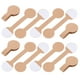 thumbnail image 1 of 100 etiquetas redondas de papel kraft para marcar joyas, etiquetas de precio, etiquetas adhesivas para exhibir productos, joyas y anillos (doradas), 1 of 5