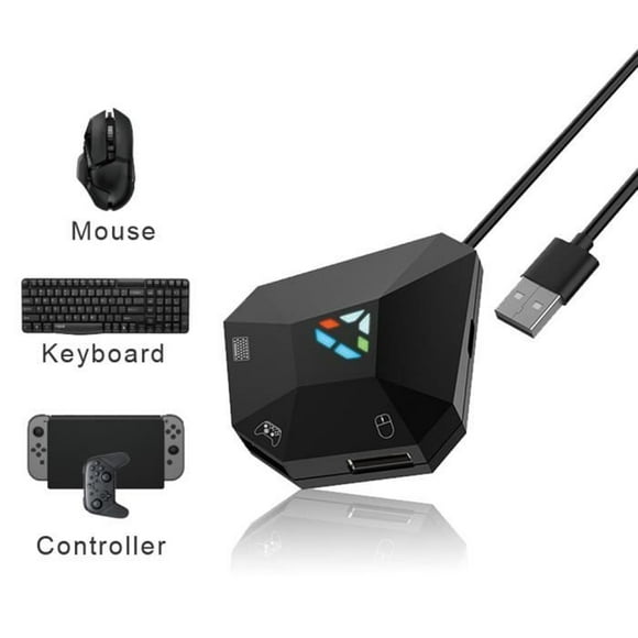 Wired Keyboard and Mouse Converter Adapter with USB Port, for Switch, for PS4- XOne-PS3-X