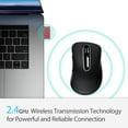 thumbnail image 4 of memzuoix Wireless Mouse for Laptop, 5 Buttons 1400 DPI Wireless Mouse with USB Receiver, Cordless Computer Mice for Chromebook, Desktop, PC, Macbook(Black), 4 of 12