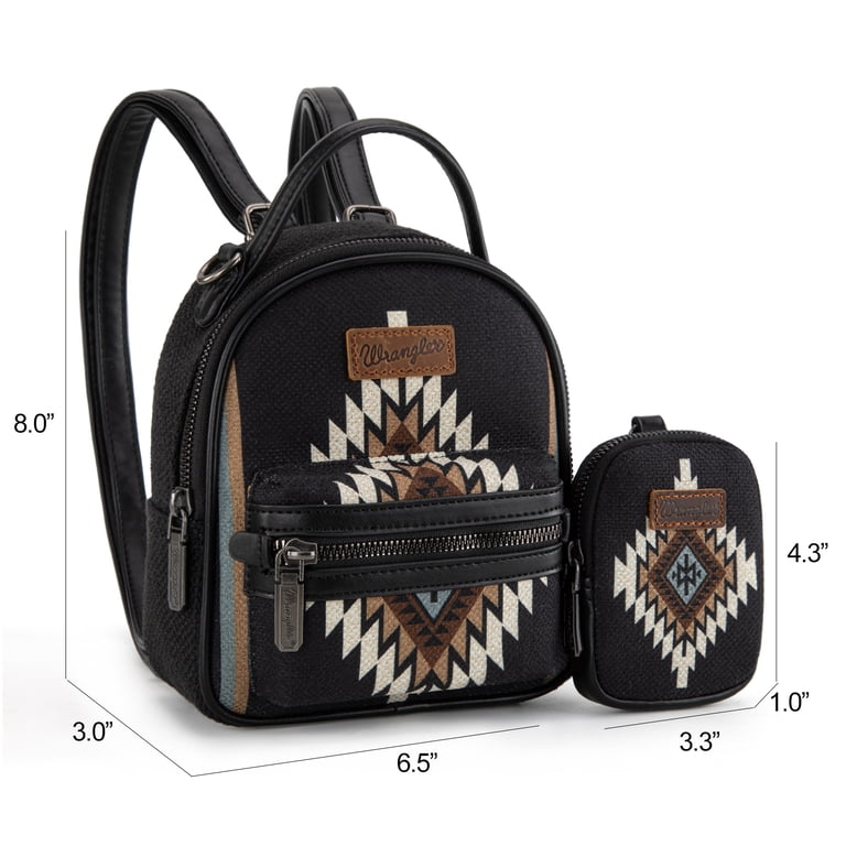 Faux Leather Aztec Backpack Purse with Anti Theft Zipper and Adjustable Straps Aztec Backpack Purse Women Convertible Anti-theft Adjustable  main image 2