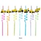 thumbnail image 5 of Naiovety Pajitas reutilizables para coches de mascotas, 24 piezas, botella para beber, pajita curvada, vajilla portátil, suministros para fiestas, Kits de decoración para fiestas Naiovety HA070830-00, 5 of 6