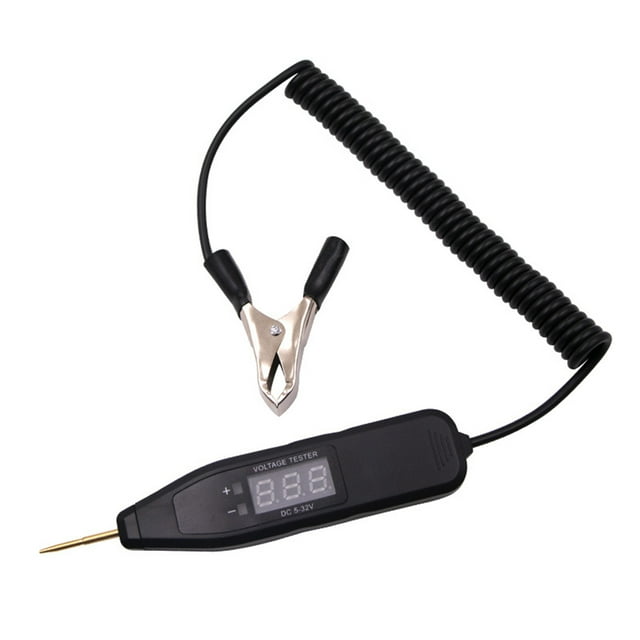 maskred Diagnostic Tool Circuit Tester Voltage Detector Compact Size Simple Operation Professional Electric Supplies LCD Screen Black 3Set