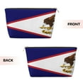 thumbnail image 2 of America Samoa Flag Travel Handbag Leather Purse Organizer Tidy Bag Purse Toiletry Clutch For Women, 2 of 7