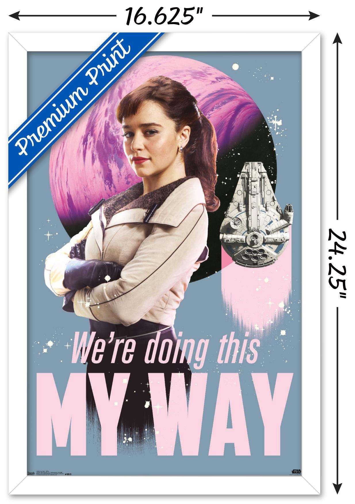 Star Wars: Solo - Qi'Ra Wall Poster, 14.725" x 22.375", Framed