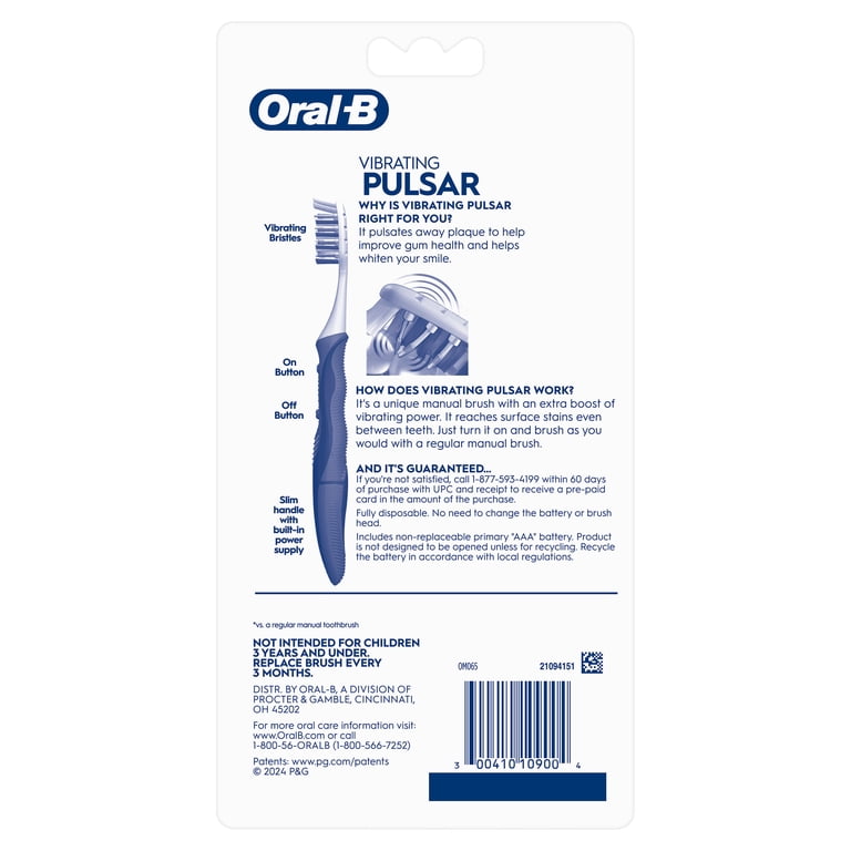 Oral-B Expert Clean Pulsar Battery Toothbrush, 4-Pack photo 8