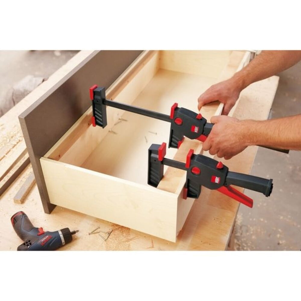 6" Bar Clamp, High Impact Plastic Resin Handle and 3 1/4 in Throat Depth DUO16-8