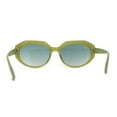 thumbnail image 4 of Mod Womens Oval Dimensional Beveled Plastic Sunglasses Green Blue, 4 of 4