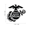 thumbnail image 4 of Vinyl Wall Art Decal - Proud Marine Mom - 5.5" x 5.5" - Modern Motivational Quote Sticker For Bedroom Mirror Notebooks Laptops Bumper Stickers Car Windows Decor, 4 of 4