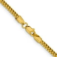 thumbnail image 4 of Diamond2Deal 14K Yellow Gold 2.2mm Semi-Solid Franco Chain Necklace for Women 22", 4 of 6