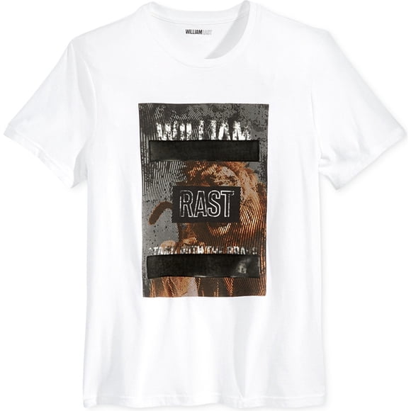 Camiseta Gráfica William Rast Jungle King Hombre Pequeña Blanca