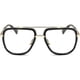 thumbnail image 2 of Oversized Square Aviator Sunglasses For Men Women Pilot Shades Gold Frame Retro Sunglasses - Stylish and protective., 2 of 5