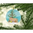 thumbnail image 2 of Charolais Cow Christmas Ceramic Ornament, 2 of 3