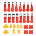 thumbnail image 1 of Uxcell 24pcs Caulking Finisher Kit 16 Stainless Steel Caulking Nozzle Applicators Reusable Caulking Nozzle Tips with 8 Connection Bases for Bathroom Kitchen Doors Window, 1 of 7