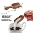 thumbnail image 5 of BinKFF Wooden Scoops for Canisters Small Wooden Scoop for Jars Acacia Wood Scoops for Canisters Mini Scoop for Ground Coffee Scoop for Seasoning Bath Salt Laundry Shovel-Multipurpose, 5 of 7
