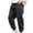 Black, variant on Boys Casual Trousers Elastic Waist Jeans Lightweight Outdoor Pants Streetwear Baggy Style Comfortable Workwear for Active Kids