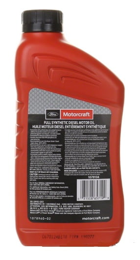 14 Qt. Diesel Engine Motor Oil FORD Motorcraft SAE 5W-40 Super Duty Power Stroke MPN #XO-5W40-QSD